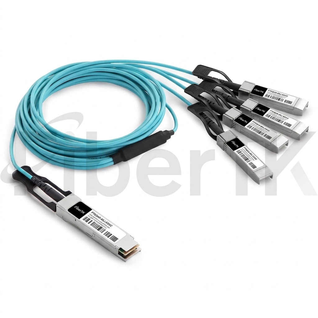 100G QSFP28 to 4x25G SFP28 AOCケーブル