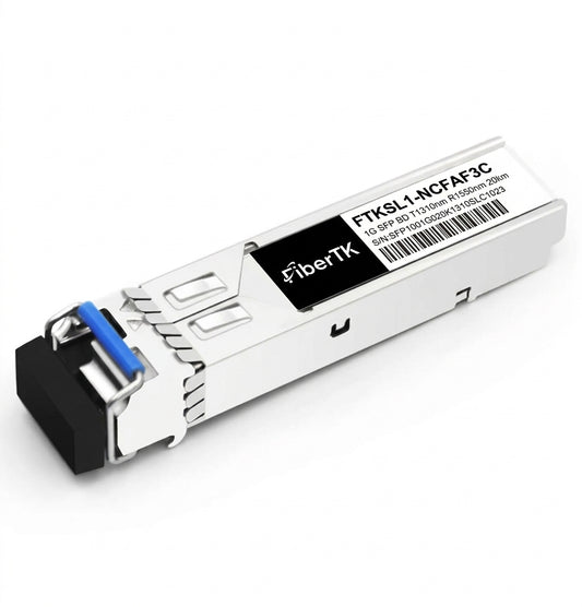 1000BASE-LR+ SFP BiDi 1310nm-TX/1550nm-RX 20km Simplex LC