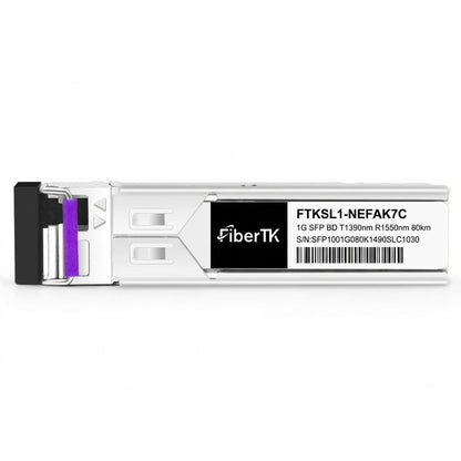 1000BASE-ZR SFP BiDi 1490nm-TX/1550nm-RX 80km Simplex LC