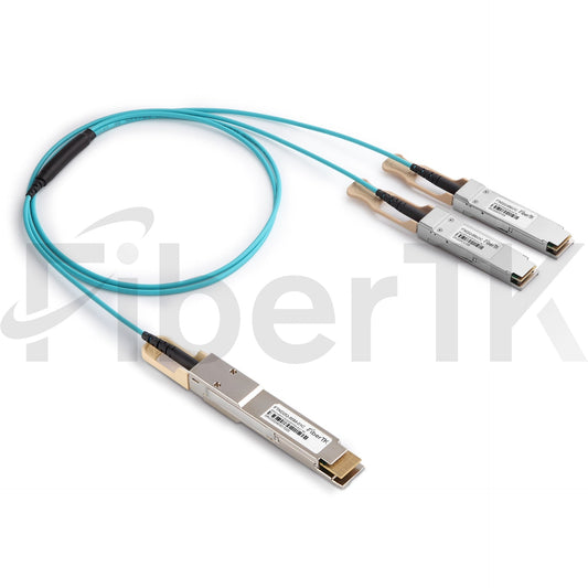 400G QSFP-DD to 2x200G QSFP56 AOCケーブル