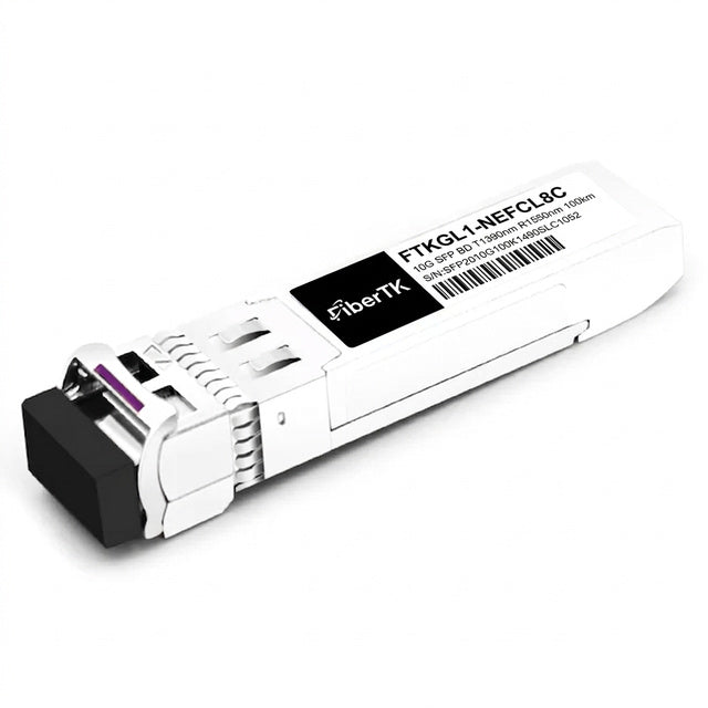 10GBASE-ZR+ SFP+ BiDi 1490nm-TX/1550nm-RX 100km Simplex LC