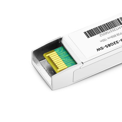 32GBASE-SR SFP28 850nm 70m on OM3/100m on OM4 Duplex LC MMF