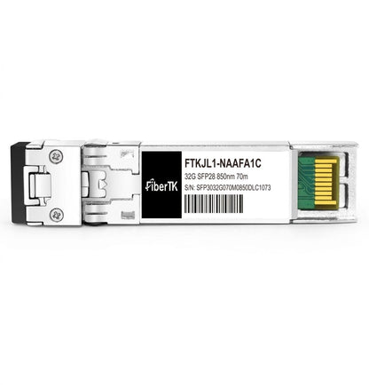 32GBASE-SR SFP28 850nm 70m on OM3/100m on OM4 Duplex LC MMF