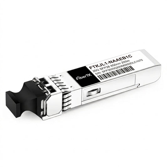 25GBASE-SR SFP28 850nm 200m on OM3/300m on OM4 Duplex LC MMF