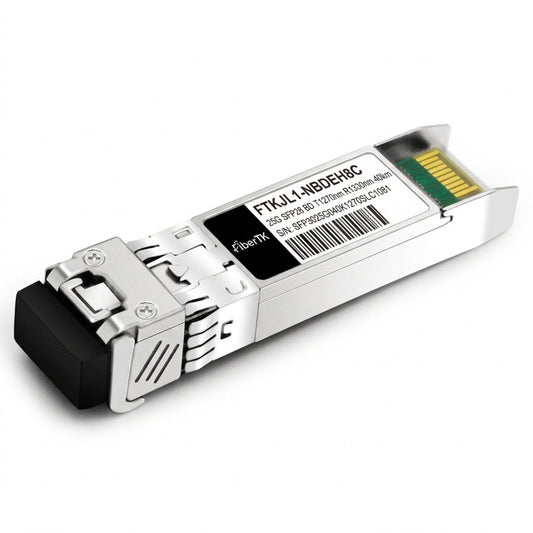 25GBASE-ER SFP28 BiDi 1270nm-TX/1330nm-RX 40km Simplex LC