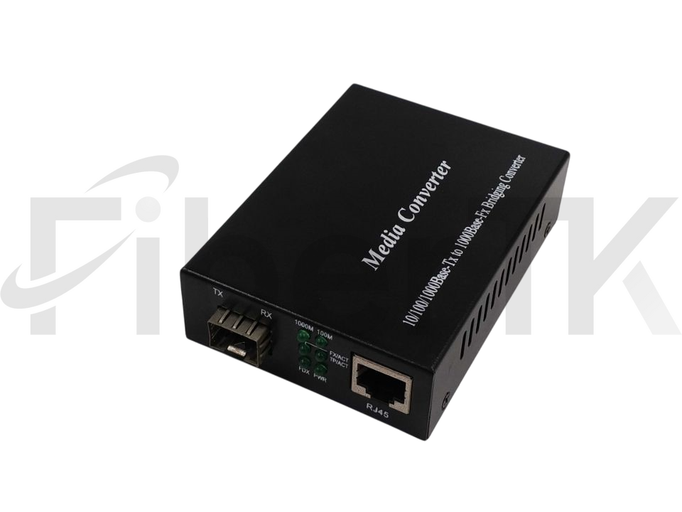 Mini Unmanaged Gigabit Ethernet Media Converter (1x 10/100/1000Base-T RJ45 - 1x 1000Base-X SFP Slot)